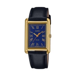 CASIO COLLECTION Mod. LADY TANK, GOLD, LEATHER - BLUE LTP-B165GL-2BVEF